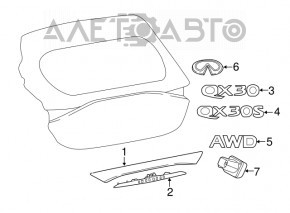 Camera de vizionare spate pentru Infiniti QX30 17-