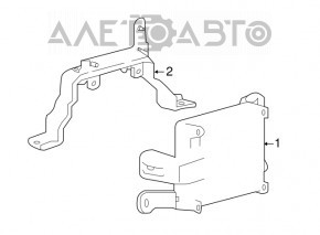 Suport radar Nissan Rogue 17-20