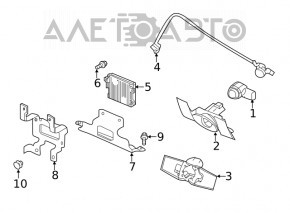 Suport radar de croazieră Infiniti QX50 19- 2 piese noi original