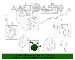 Butucul roții din spate dreapta Subaru B9 Tribeca