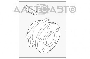 Butucul roții din spate stânga pentru Subaru B10 Tribeca, nou, original OEM