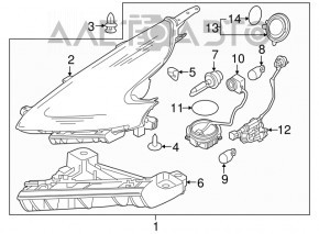 Blocul de aprindere Infiniti JX35 QX60 13- dreapta