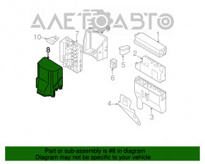 Capacul cutiei de siguranțe sub capotă pentru Infiniti G35 4d 07