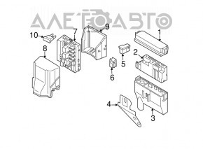 Capacul cutiei de siguranțe sub capotă pentru Infiniti G35 4d 07