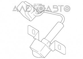 Camera frontală în grilă Infiniti Q50 14-19 nou OEM original