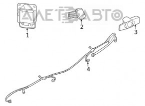 Blocul de zone oarbe BSM dreapta Nissan Sentra 20-