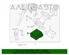 Volanul cu asistență electrică pentru Nissan Versa Note 13-19 fără cardanic