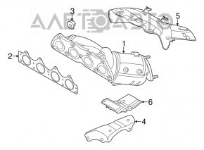 Коллектор выпускной с катализатором Hyundai Veloster 12-17