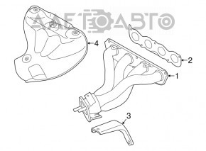 Коллектор выпускной Kia Soul 14-19 2.0