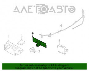 Suport parcare spate pentru Nissan Rogue 21-23.