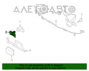 Suport pentru senzorul de parcare din spate pentru Infiniti QX50 19-