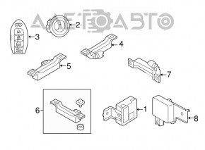 Кнопка start-stop Infiniti Q50 14- полез хром