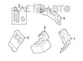 Controlerul cheii inteligente Nissan Pathfinder 13-20