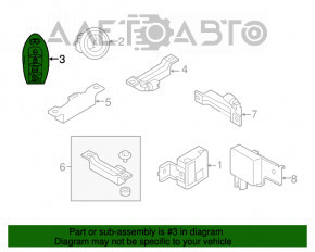 Cheie inteligentă Infiniti Q50 14-16 cu 4 butoane