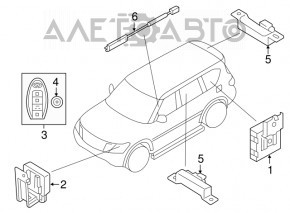 KEYLESS ENTRY SMART KEY ANTENNA Nissan Leaf 13-17