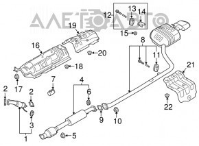 Convertor catalitic spate Hyundai Sonata 15-19 2.4 SE