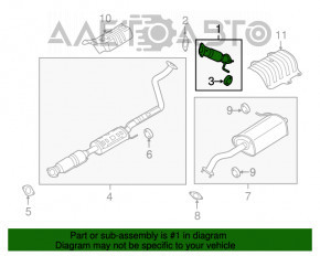 Tubul de admisie Hyundai Elantra UD 11-16 1.8