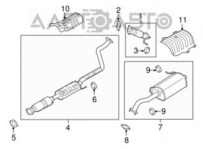 Tubul de admisie Hyundai Elantra UD 11-16 1.8