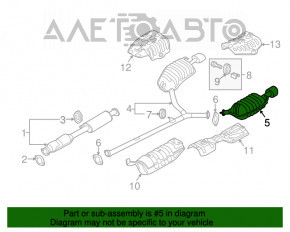 Silencer spate bara stânga Hyundai Sonata 11-15 2.4