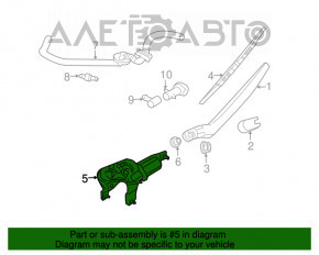 Trapez de curățare cu motor spate Nissan Murano z50 03-08