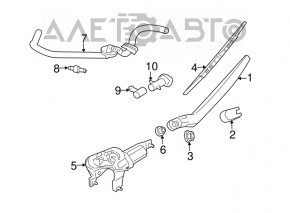 Trapez de curățare cu motor spate Nissan Murano z50 03-08