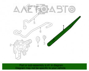 Cablu de remorcare spate pentru Nissan Pathfinder 13-20 fără capac de protecție.