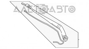 Поводок дворника правый Nissan Rogue 21-23