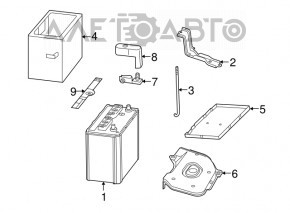 Capacul bateriei Lexus RX400h 06-09