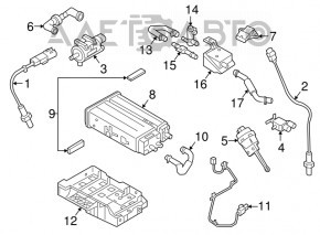 Supapa absorbantului de combustibil Hyundai Santa FE 19-20 2.0, 2.4 nou OEM original