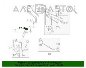 Capacul rezervorului de lichid de spălare Nissan Murano z51 09-14