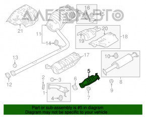 Convertor catalitic Kia Optima 11-15 hibrid