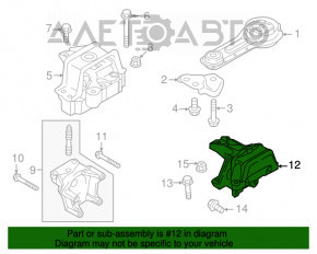 Perna motorului stânga Mitsubishi Outlander 14-19 3.0