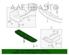 Protecția bara față Kia Optima 11-13 dorrest hybrid nou original