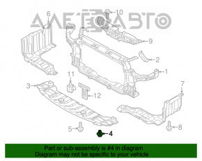 Protecția motorului Kia Forte 4d 17-18, nu sunt capace