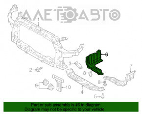 Protecția motorului lateral dreapta Hyundai Elantra UD 11-15, nou, original OEM