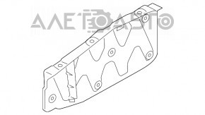 Protecție motor stânga laterală Kia Sorento 14-15