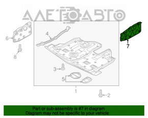 Protecție motor stânga laterală Kia Sorento 14-15