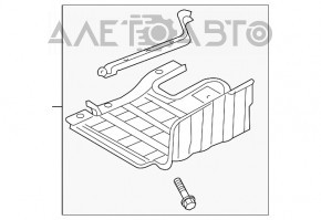 Protecția motorului Hyundai Sonata 11-15 în două piese asamblate