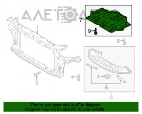 Защита двигателя центр Hyundai Sonata 15-17 ECO