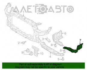 Protecția motorului stânga laterală Hyundai Elantra UD 11-15 nouă originală OEM