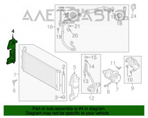 Deflector radiator dreapta Hyundai Sonata 18-19 hibrid