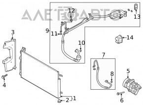 Deflectorul radiatorului dreapta pentru Hyundai Sonata 20- 1.6T, 2.5