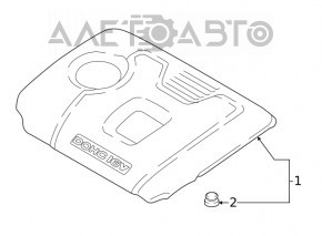 Capacul motorului Hyundai Elantra AD 17-20 2.0