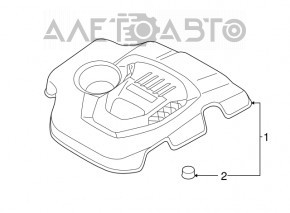 Накладка двигателя Hyundai Tucson 16-21 2.0