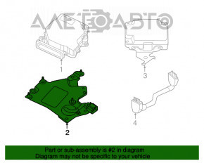 Suportul convertorului Infiniti JX35 QX60 14-17 Hybrid