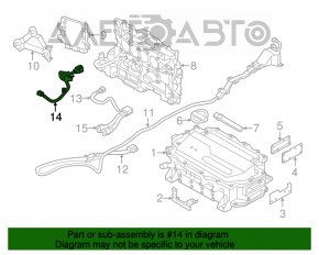 Cablu de alimentare a invertorului-compresorului Nissan Leaf 11-12