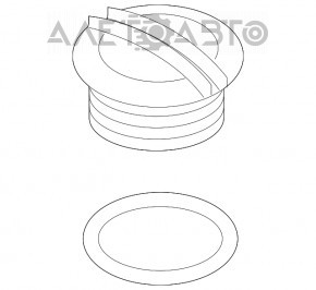 Capacul rezervorului de expansiune al sistemului de răcire Audi Q3 8U 15-18