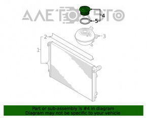 Крышка расширительного бачка охлаждения VW Jetta 19-