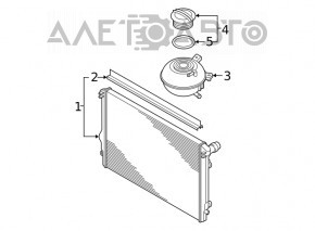 Capacul rezervorului de expansiune al sistemului de răcire VW Tiguan 18- nou OEM original