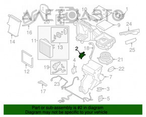 Actuator motor pentru ventilarea cuptorului Audi A3 8V 15-20, nou, original OEM